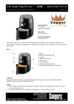 Preview for 1 page of Coopers Copper King G148 Instructions For Use Manual