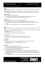 Preview for 5 page of Coopers F907 Instructions For Use Manual