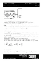 Предварительный просмотр 7 страницы Coopers F907 Instructions For Use Manual