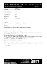 Preview for 8 page of Coopers F985 Instructions For Use Manual