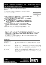 Preview for 9 page of Coopers F985 Instructions For Use Manual