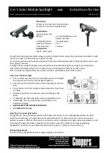 Preview for 1 page of Coopers G362 Instructions For Use