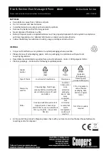 Предварительный просмотр 8 страницы Coopers G622 Instructions For Use Manual