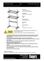 Предварительный просмотр 1 страницы Coopers G649 Instructions For Use Manual