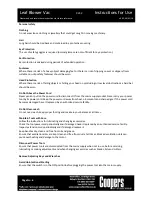 Preview for 6 page of Coopers GEBV004 Instructions For Use Manual