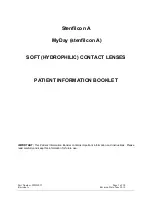 CooperVision PIB01012 Patient Information Booklet preview