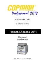 COP Security 15-DVR4RT-120-CDRW Engineer Instructions preview