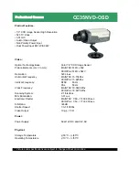 COP-USA CC35NVD-OSD Specification Sheet preview