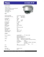 COP-USA CD358D-IPVP Specifications preview