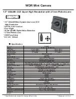 COP-USA CG32WD Specifications предпросмотр