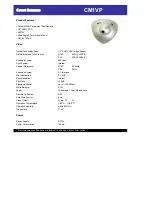 Preview for 1 page of COP-USA CM1-VP Specification Sheet