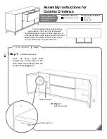 Preview for 1 page of Copeland Furniture Catalina Credenza Assembly Instructions