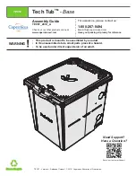 Copernicus Tech Tub Base TEC57 Assembly Manual preview