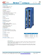 Copley Controls Xenus Plus CANopen XPL Series Manual preview