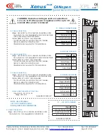 Preview for 20 page of Copley Controls Xenus Plus CANopen XPL Series Manual