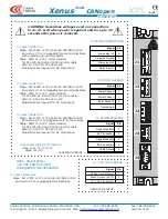 Preview for 22 page of Copley Controls Xenus Plus CANopen XPL Series Manual