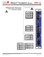 Предварительный просмотр 21 страницы Copley Controls Xenus PLUS Compact CANopen Series Manual