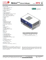 Предварительный просмотр 1 страницы Copley Controls Xenus Plus XP2 Series Manual