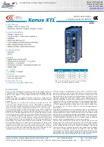 Copley Controls Xenus XTL Series Manual предпросмотр