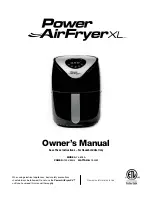 Предварительный просмотр 1 страницы Copper Chef Power AirFryer XL YJ-803A Owner'S Manual