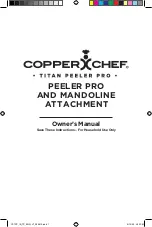 Preview for 1 page of Copper Chef TITAN PEELER PRO Owner'S Manual