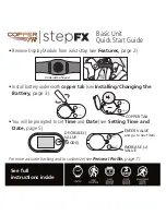 Preview for 1 page of Copper Fit STEP FX Quick Start Manual