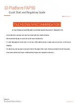 Preview for 6 page of Coppernic ID Platform FAP50 Quick Start And Regulatory Manual