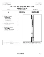 CopperOptics PairGain PG-Flex FRC-753 Manual preview