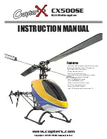 Preview for 1 page of CopterX CX500SE Instruction Manual