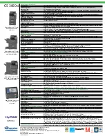 Preview for 4 page of Copystar CS 3050ci Speci?Cations