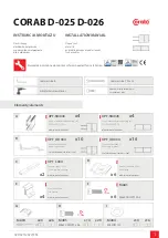 Preview for 1 page of CORAB D-025 Installation Manual