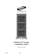 Preview for 1 page of Coraid EtherDrive SR1521T Installation Manual