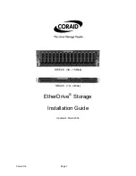 Preview for 1 page of Coraid SR1520 Installation Manual