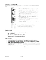 Preview for 3 page of Coraid SR1520 Installation Manual