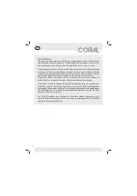 Предварительный просмотр 2 страницы Coral PRF 130 Manual