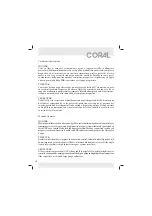 Preview for 14 page of Coral PRF 130 Manual