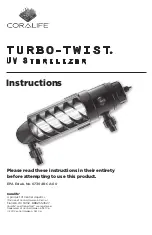 Coralife Turbo-Twist 12x Instructions Manual preview