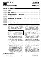 Preview for 2 page of Corbin Russwin Access 800 Programming Instruction