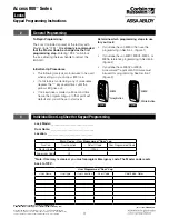 Preview for 3 page of Corbin Russwin Access 800 Programming Instruction