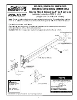 Corbin Russwin Rim & SecureBolt ED4200 series Installation Instructions Manual предпросмотр