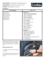 Preview for 1 page of Corbin KV-900-6-BAG Quick Manual