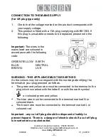 Предварительный просмотр 5 страницы Corby CO9028 Use & Care Manual