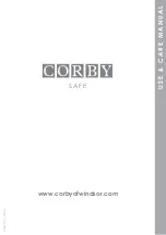 Corby qq 2032 v Use & Care Manual предпросмотр