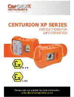 Cordex Instruments CENTURION XPG Instructions For Safe Operation предпросмотр