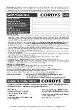 Предварительный просмотр 71 страницы Cordys CH-2001 User Manual