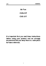 Preview for 54 page of Cordys CVE-31T Instruction Manual