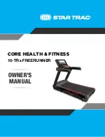 Core Health & Fitness STAR TRAC 10-TRx Owner'S Manual предпросмотр