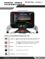 Предварительный просмотр 8 страницы Core Health & Fitness StarTrac Stairmaster 15" Capacitive Touch OpenHub Embedded Console Owner'S Manual