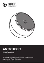 Core Innovations ANT801DCR User Manual preview