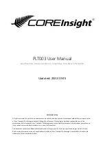 Core Insight PLT003 User Manual preview